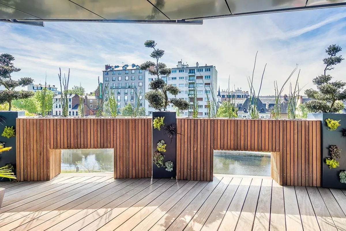 Crea Bati Jardin Paysagiste A Rennes Jardinieres Bois 2