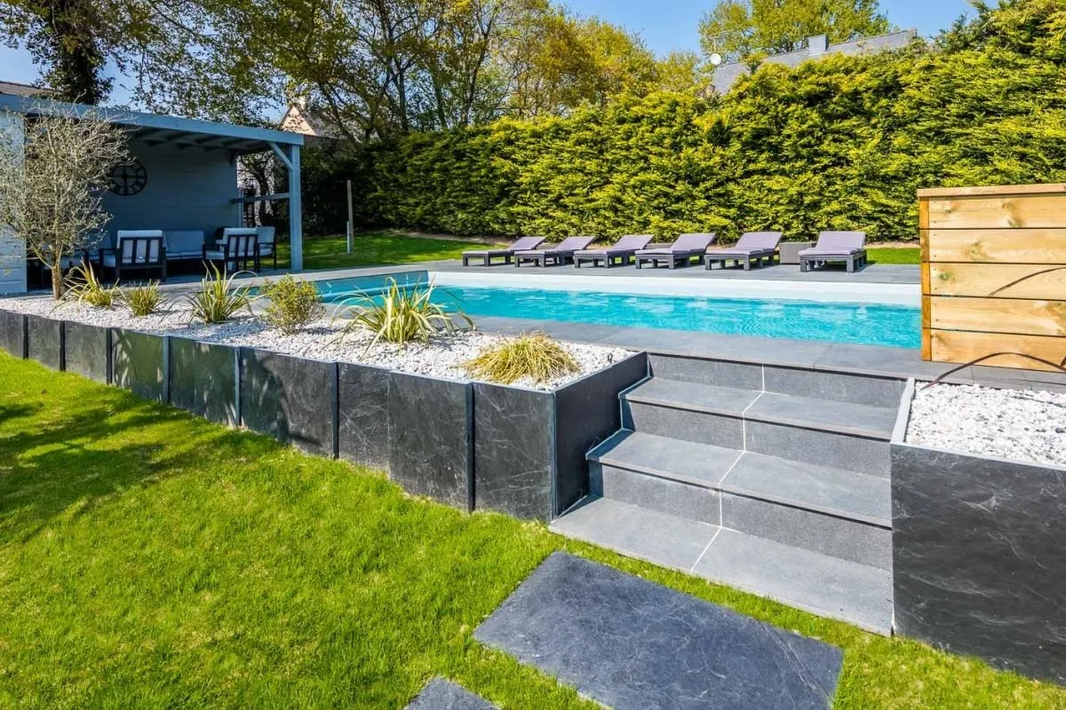 Crea Bati Jardin Paysagiste A Rennes Terrasse En Pierre 5